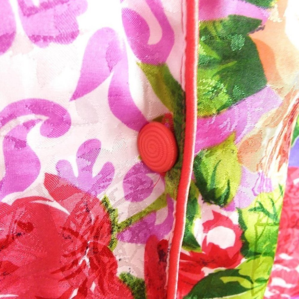 VTG Victoria's Secret Gold Label Floral PJ Shirt - Picture 6 of 10